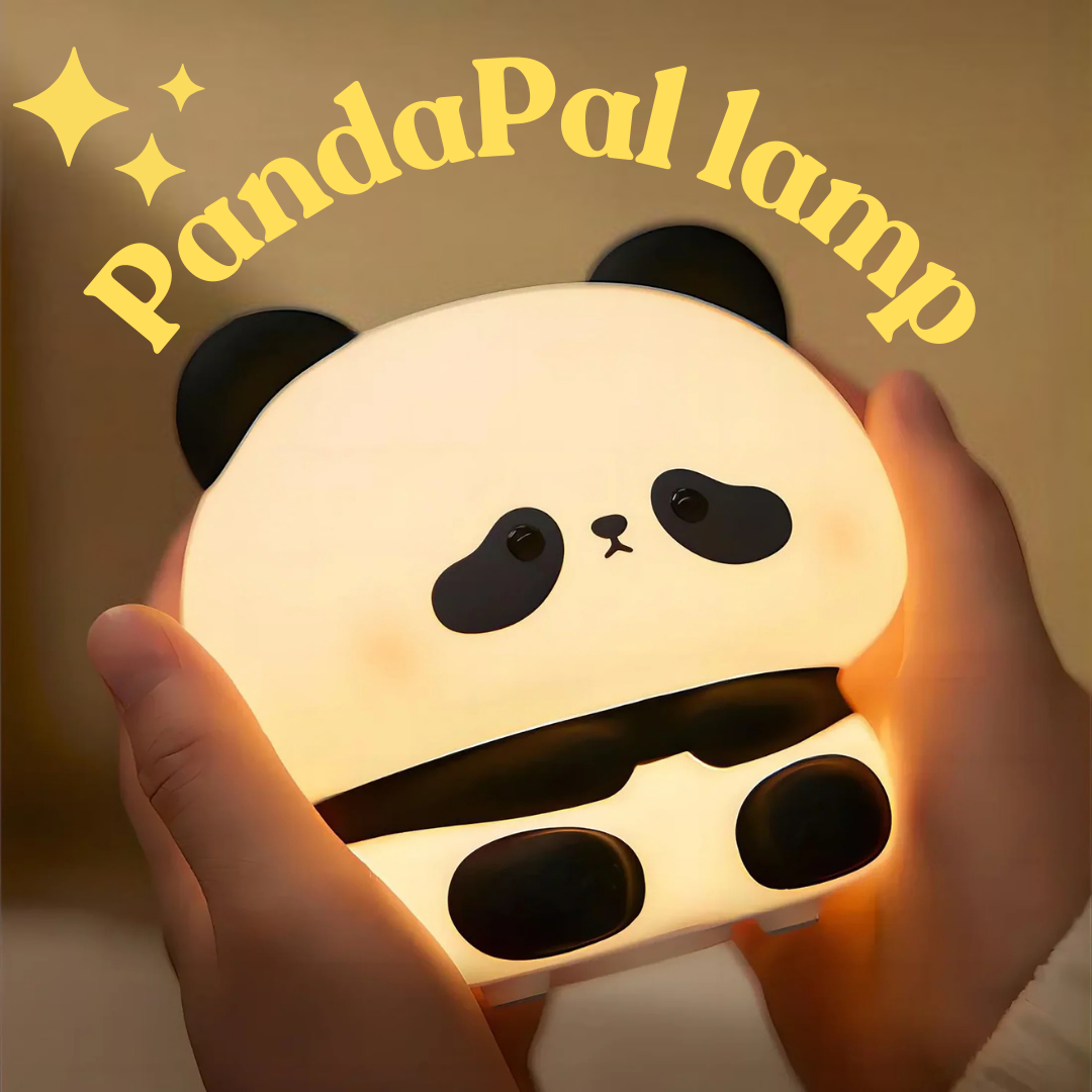 Panda Night Light Dimmable Nursery Squishy Silicone Sleeping Light USB Rechargeable Bedside Touch Lamp for Room Decor
